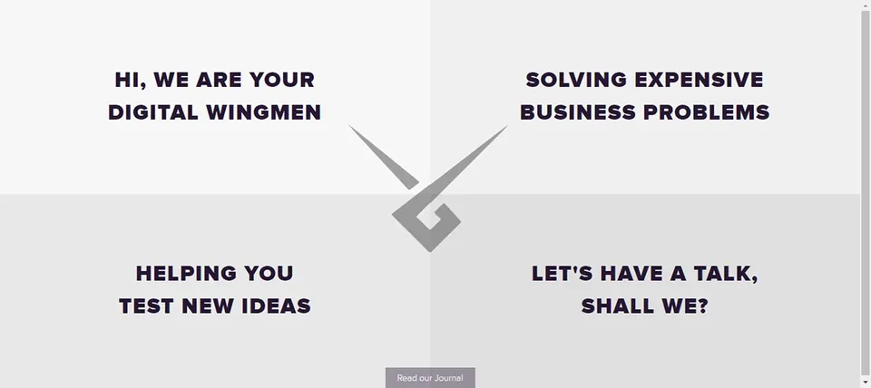 Wingmen website homepage